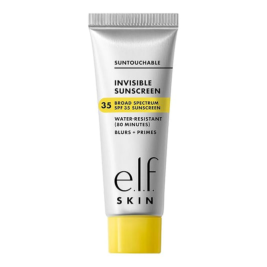 e.l.f. SKIN Suntouchable Invisible SPF 35 Mini, Lightweight, Gel-based Sunscreen For A Smooth Complexion, Doubles As A Makeup Primer, Vegan & Cruelty-Free