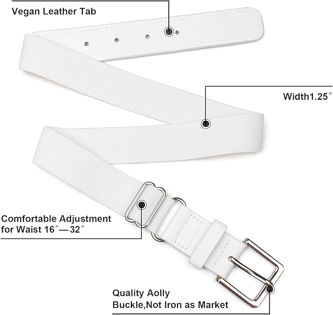 UnFader Baseball Socks and Belts Combo for Youth and Adult, Elastic Softball 2 Pair Socks and 1 Belts