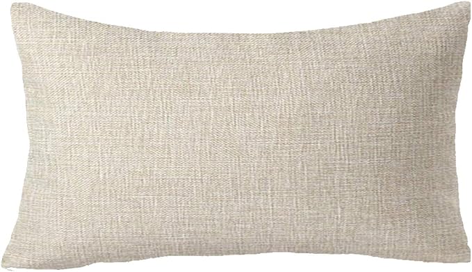 Happy Fall Y All Tree Maple Leaves Autumn Gift Cotton Linen Decorative Throw Pillow Cover Cushion Case 12''X20''inches