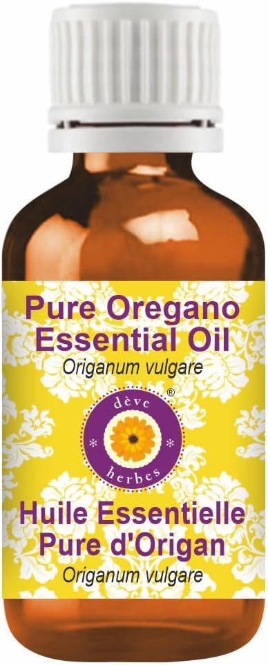 dève herbes Pure Oregano Essential Oil (Origanum vulgare) Steam Distilled 50ml, (1.69 oz)