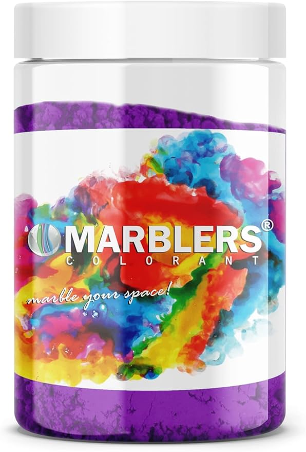 MARBLERS Fluorescent Pigment Powder [Neon Purple] 4oz (113g) | Matte Pigment | Dye | Non-Toxic | Vegan | Cruelty-Free | Nail Polish, Nail Art, Soap, Slime, Candle, Resin, Epoxy, Acrylic Paint