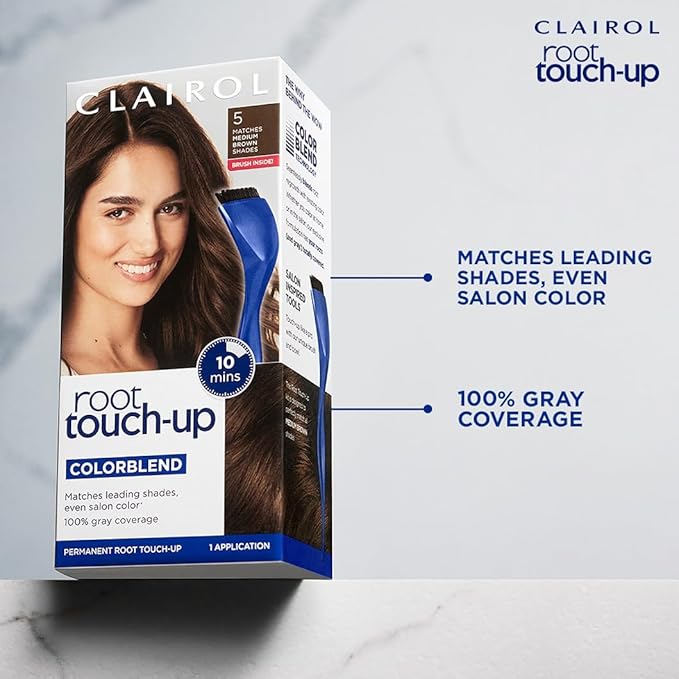 Clairol Root Touch-Up by Nice'n Easy Permanent Hair Dye, 8.5A Medium Champagne Blonde Hair Color, Pack of 1