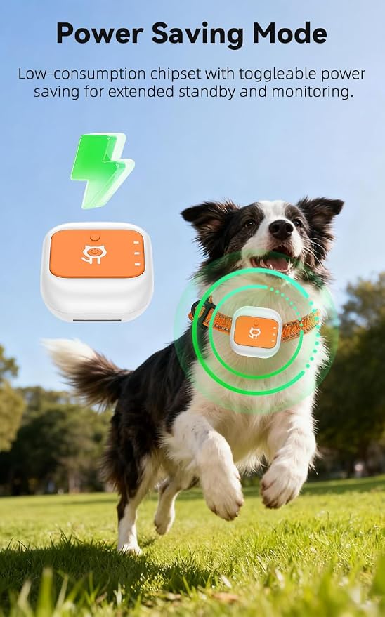 Smart GPS Tracker for Cat Dog GPS Collar Tracker for Pet Anti-Lost Device for Pets (Large for Dog)