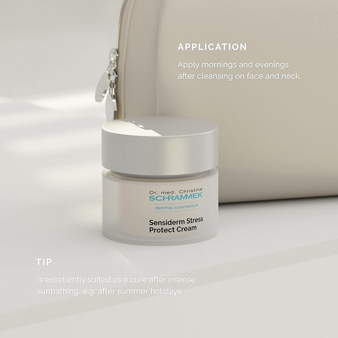 Sensiderm Stress Protect Cream (1.7 fl oz) - for Irritated & Dry Skin - Rich Day & Night Cream - with Panthenol & Aloe Vera - Day Cream - Face Moisturizer - Dr. Schrammek