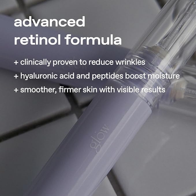 glow mini apple retinol eye cream | wrinkle‑improvement | rich ointment‑type with 0.1% pure retinol & 4th‑gen hpr | deep‑firming | antioxidant‑rich formula for revitalised radiance | 0.2 fl oz