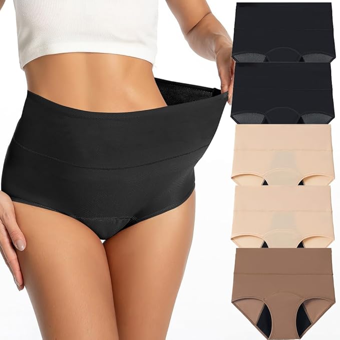 Period Underwear for Women 3 Layers Breathable Menstrual Period Panties