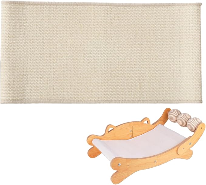 Natural Sisal Replacement Scratch Pad, Compatible with The ERGTFVN Cat Scratching Bed, Wear-Resistant and Durable, Allowing Cats to Sharpen Their Claws While Protecting Your Furniture.