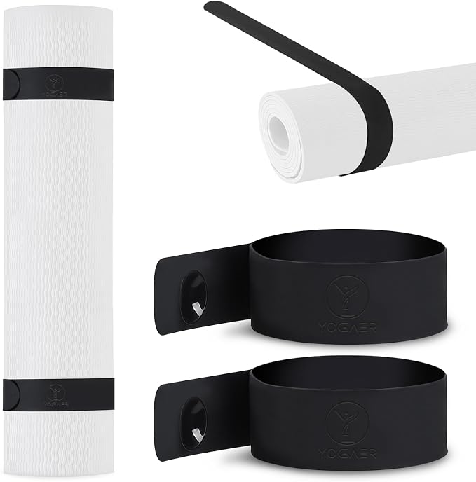 Yoga Mat Carrier Strap, Adjustable Thick Straps Sling for Carrying Large Mats, Stretching Band