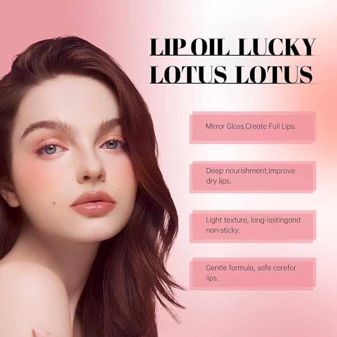 Nourishing High-Shine Lip Gloss Set,Hydrating & Moisturizing Lip Tint, Non-Sticky, Long-Lasting Glossy Lip Stain,Softens & Plumps Lips for Smooth,Gentle Formula for Dry Lips,03+07