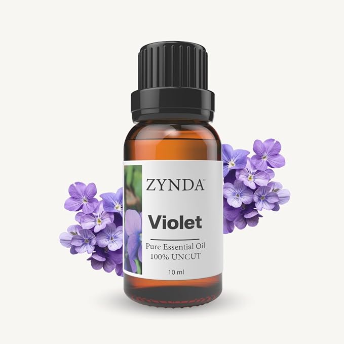 Violet Essential Oil Pure and Natural – 100% Uncut • Raw • Very Potent | Organic Violet Oil for Skin Care & Aromatherapy | Sweet Floral Natural Essential Oils for Relaxation & Daily Wellness