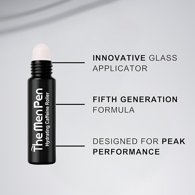 The Men Pen Eyebrow Boosting + Caffeine Kit | Eyebrow, Beard and Hair Filler | Waterproof, Long Lasting, Sweat Proof - Black