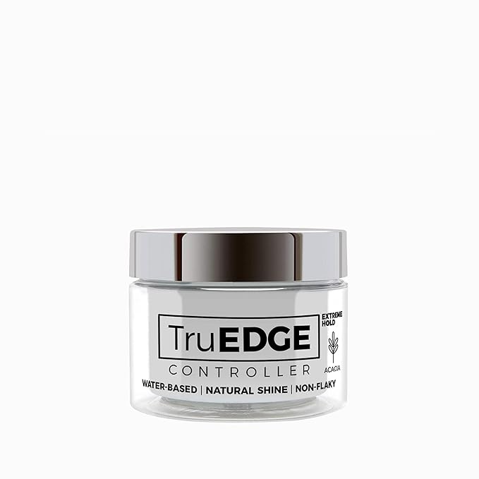 NICKA K NEW YORK Tyche TruEDGE Edge Controller – 100ml / 3.38 fl oz – Water-Based, Black Castor Oil & Hemp Seed Oil – Long-Lasting Hold, Non-Flaky, Natural Shine, 8 Fragrances (HETR16 Acacia)