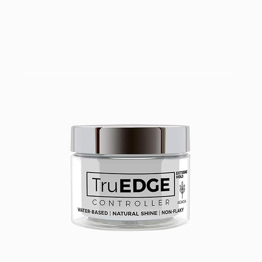 NICKA K NEW YORK Tyche TruEDGE Edge Controller – 100ml / 3.38 fl oz – Water-Based, Black Castor Oil & Hemp Seed Oil – Long-Lasting Hold, Non-Flaky, Natural Shine, 8 Fragrances (HETR16 Acacia)
