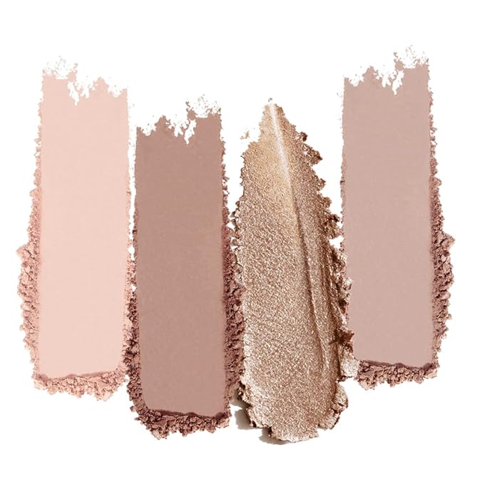 Cool Neutral Nude Eyeshadow Palette with Mirror, Matte & Shimmer Mini Eye Shadow Kit, High Pigment Blendable Long-Lasting Cool-Toned Smokey & Contour Makeup Palette for Blue, Green & Brown Eyes 1