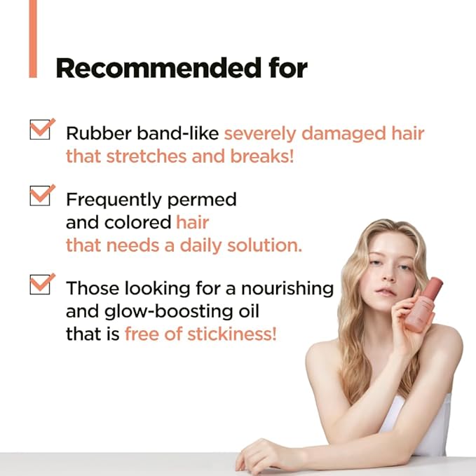 AMOS PROFESSIONAL Repair Cica Bonding Hair Oil l With Cica Protein for Split Ends & Breakage, Deep Nourishing & Shine Boost l Bonding Technology, 3.3 fl. oz.