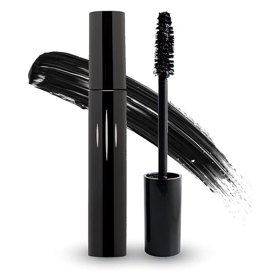Radiant Professional Lengthening Mascara with silicone brush – Smudge-Proof Curl Mascara Volume and Length for Sensitive Eyes, Cruelty Free, Ideal for Mature & Young Women, 0.43 oz (01 Black)