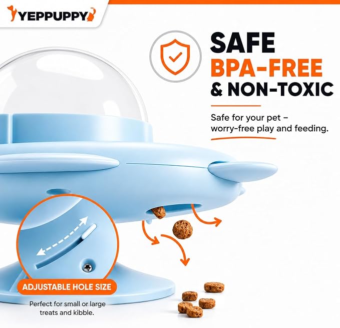 YEPPUPPY Interactive Airplane Dog Puzzle Toy for Small Dogs