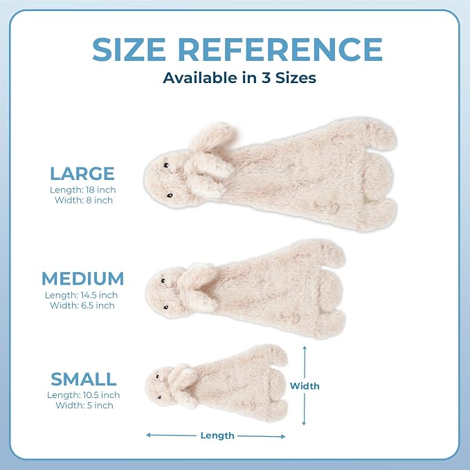Best Pet Supplies 2-in-1 Stuffless Squeaky Dog Toy - Hare, Small | No-Stuffing, 2 Built-in Squeaker, No Mess, Soft, Interactive Indoor & Outdoor Play, Lightweight, Perfect for Moderate Chewer