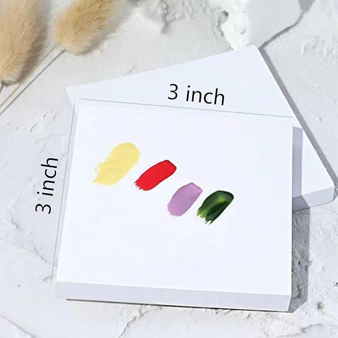 50 Sheets Disposable Nail Polish Palette Paper - Portable Waterproof Art Mixing Tool With Stirring Rod for Gel and Makeup (50pcs)