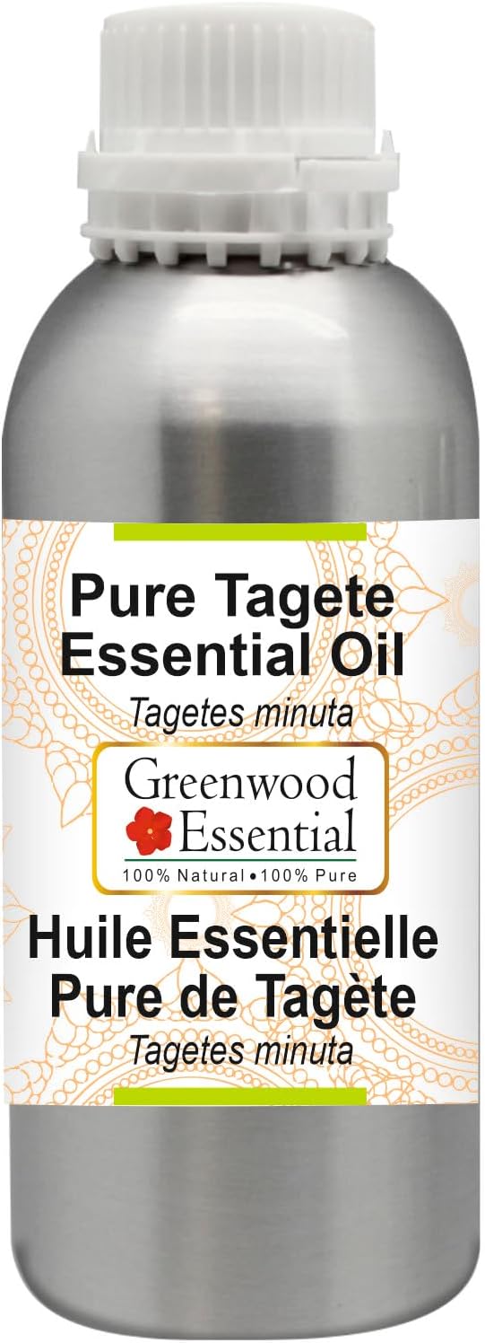 Greenwood Essential Pure Tagete Essential Oil (Tagetes minuta) Steam Distilled 300ml (10.1 oz)