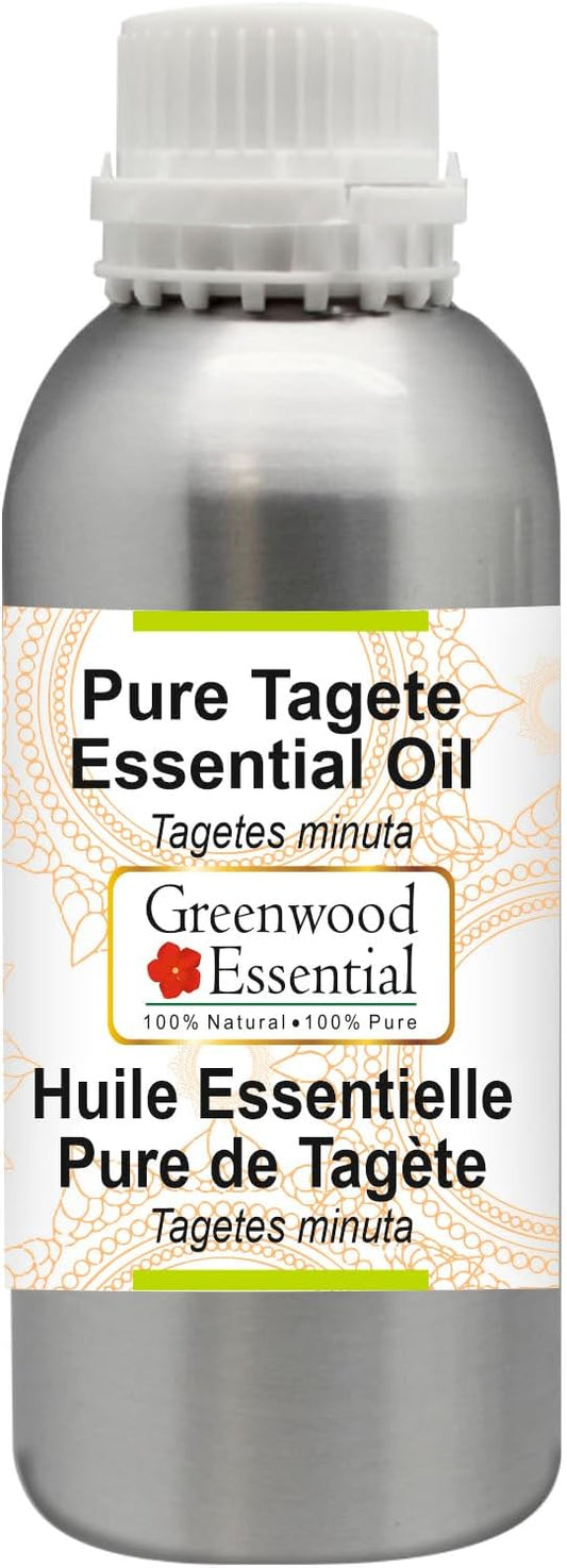 Greenwood Essential Pure Tagete Essential Oil (Tagetes minuta) Steam Distilled 1250ml (42.2 oz)