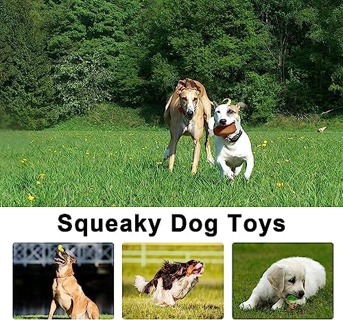 LEGEND SANDY Dog Squeaky Toys, Plush Small Dog Toys for Dogs, Stuffed with Squeakers,14 pcs Puppy Toys with a Carrying Bag for Small Medium Size | 14 pcs Puppy Toys with a Carrying Bag for Small Medium Size, Puppy Chew Toys for Teething