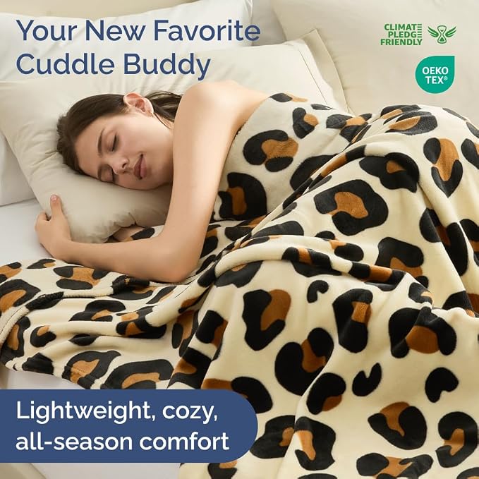 Ultra Soft Fleece Blanket - Flannel Fleece Luxury Blanket - Lightweight for Couch Bed Chair - Thick, Warm and Breathable - All Season Cozy Fuzzy, Anti-Static Microplush Bedding, Queen, Design 272
