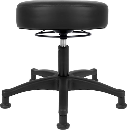 TAKE UR SEAT®15" Table Height Adjustable Round Seat Stool Heavy Duty Built and Shipped Within 24 Hours, Spa, Medical, Lab, Black (Glide)