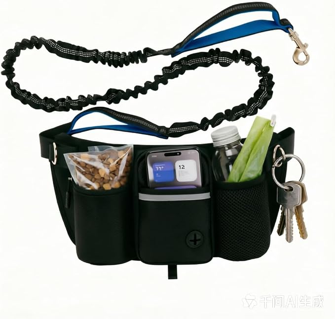 Dog Treat Pouch for Training, Black
