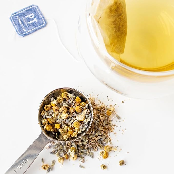 Organic Positively Tea Company, Lavender Chamomile, Herbal Tea, Loose Leaf, 4 Ounce