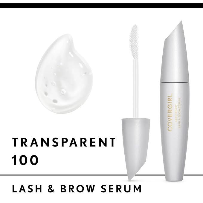 COVERGIRL Lash Blast Lash & Brow Transparent Serum, TRANSLUCENT, 0.44 Fl Oz (Pack of 2)