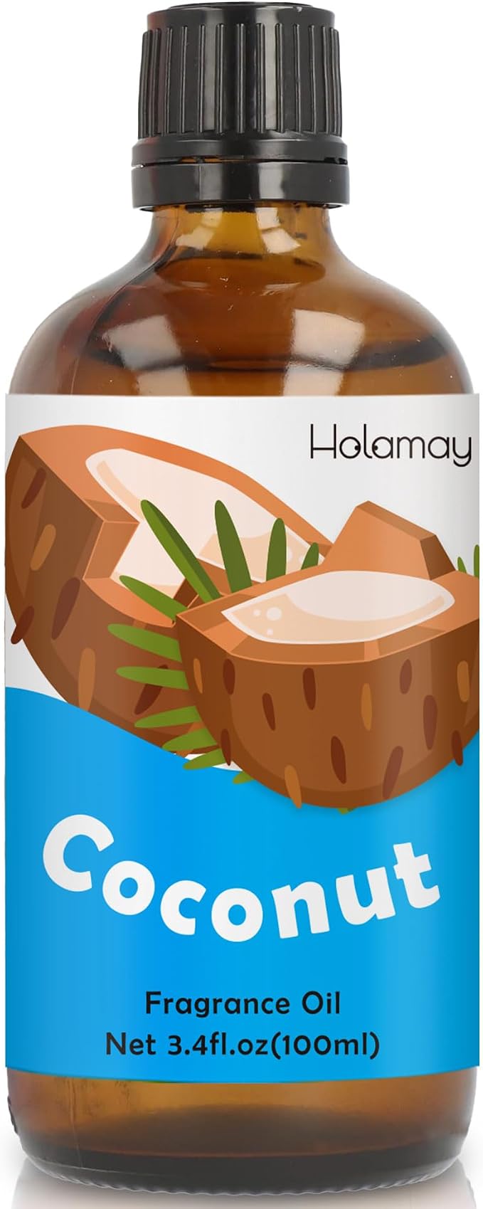 Coconut Fragrance Oil, Holamay Large Volume Fruit Essential Oil 3.4 fl.oz/100 ml, Premium Fragrance Oil for Candle Soap Making, Diffuser Oils Scent for Home