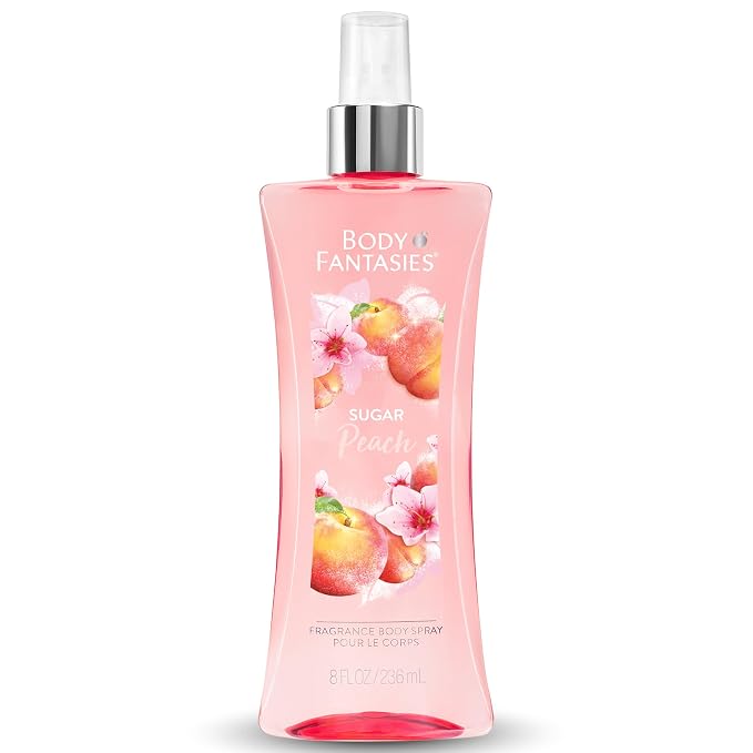 Body Fantasies Signature Fragrance Body Spray, Sugar Peach, 8 fl oz
