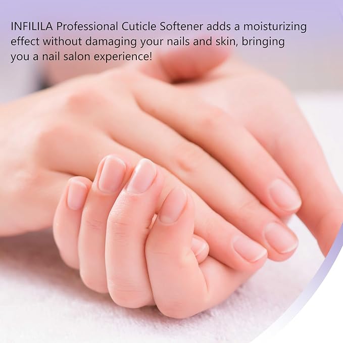 NXJ INFILILA Cuticle Softener, Instant Cuticle Remover Liquid for Hand, Foot & Nail Care, Salon Quality Professional Instant Softener Cream for Manicure & Pedicure Use