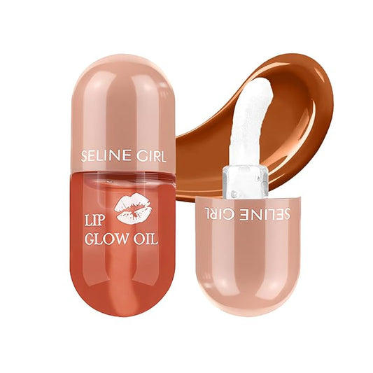 Lip Gloss, Lip Stain Makeup Smooth and Creamy Texture, Lip Tint for Women Girls, Long Lasting Lipstick, Lip Stain Makeup Moisturizing Non-Sticky #orange