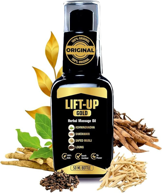 Lift UP Gold Lift-Up Upgrade Massage Oil for Men 100% Pure and Natural - 1 Ml (50Ml)