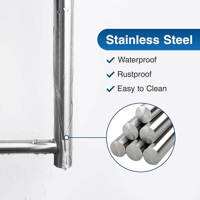 Paper Towel Holder,Self-Adhesive or Drilling， Brushed Nickel, 2 Pack | SUS304 Stainless Steel,Kitchen Roll Dispenser Under Cabinet，Wall Mounted Rack