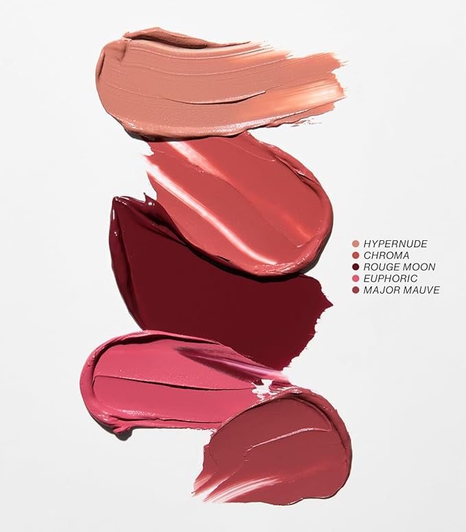 MAKE Beauty Cream Stroke Cream Blush Stick for Cheeks - Vibrant yet Natural Soft Matte Finish - Shade Rouge Moon, Berry Plum Blush Makeup