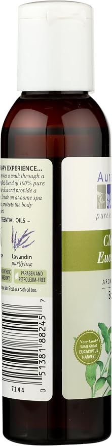 Aura Cacia Eucalyptus Massage Oil, 4 FZ