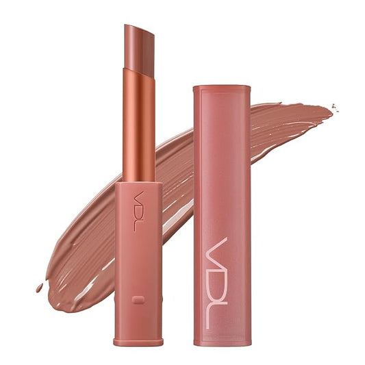 VDL Lip Stain Comfort Slip Lipstick 11, Dirty Vienna - Lightweight, Matte, Smooth Lipstick for Effortless Comfort. Vibrant and Long-Lasting Lip Color (0.09 oz) | Korean Makeup