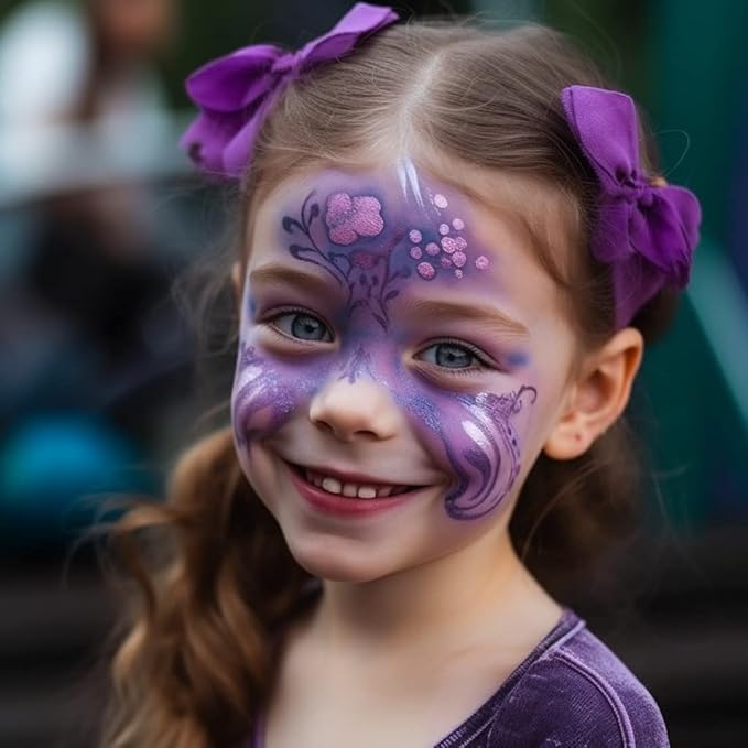 Face and Body Paint Violet (30gm)Non-Toxic High-Quality Paint for Children and Adults Halloween Makeup, Costumes, Festivals