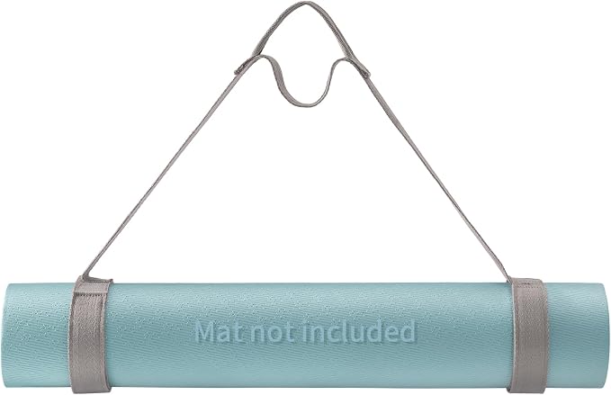 Trilancer Adjustable Yoga Mat Strap With Hook and Loop Closure, Yoga Mat Holder Carrier,and Organizing-Mat Not Included