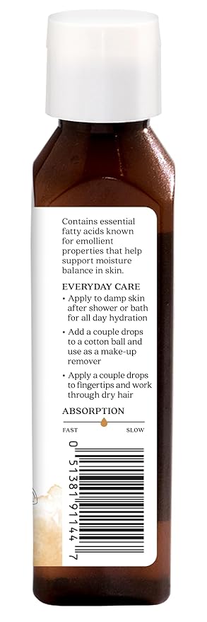Aura Cacia Sweet Almond Skin Care Oil, 4 Oz (Pack of 1)