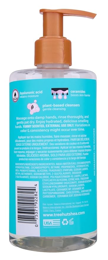 Tree Hut Lotus Water Serum Infused Hand Wash, Nourish & Hydrate Hands with Strengthening Skin Care, Long Lasting Scent, Cleanse & Lock in Moisture, 11 fl oz.