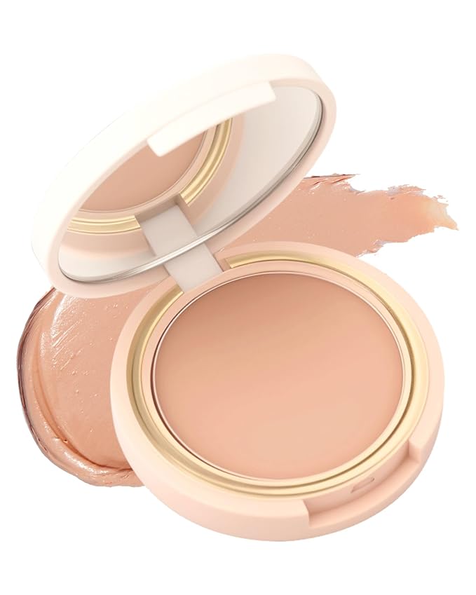 Under Eye Concealer Brightener Cream, Waterproof Full Coverage Face Concealer for Dark Circles, Vegan Formula, Long-Lasting Natural Korean Makeup, Under Eye Corrector de Ojeras Pot for Women Girl -04