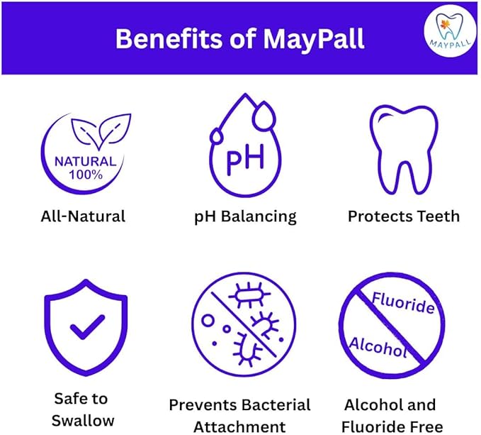 Maple and Watermelon Flavored Kid's Mouthwash, Safe to Swallow, Natural, Promotes Healthy Teeth, Gentle Taste, No Burn, Fluoride Free, Alcohol Free, 16.9oz (Pack of 2).
