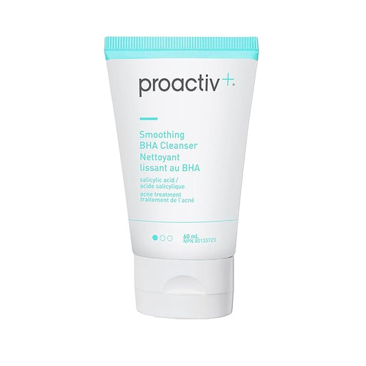 Proactiv+ Smoothing BHA Cleanser, 6 oz, Unscented Acne Treatment for All Skin Types, 1% Salicylic Acid Cleanser with Soothing Aloe