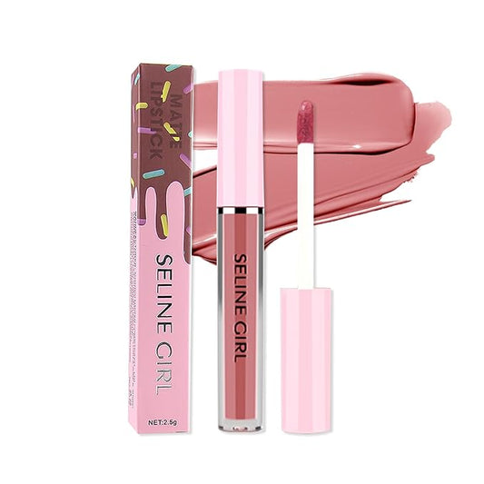 Matte Lip Gloss, Lip Gloss Silky Smooth Finish, Lipgloss Makeup Colorful and Creamy Texture, Lipstick for Every Occasion, Lip Oil Moisturizing and Hydrated #03