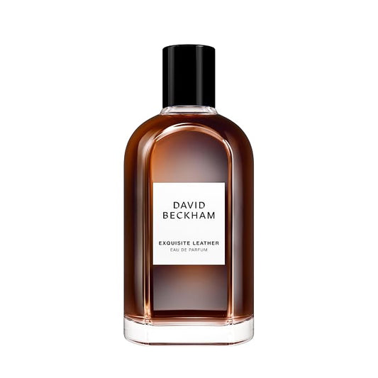 David Beckham Collection Exquisite Leather Eau de Parfum 3.3 fl oz (Pack of 1), Notes of Apple, Bourbon Leather, and Sandalwood, Men's Fragrance, Long Lasting, Everyday Fragrance, Travel Size