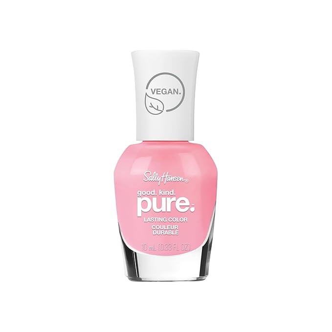 Sally Hansen Good. Kind. Pure. Nail Polish | Plant-Based, Vegan, 16-Free Formula | Opaque, Shiny | 288 Just Bloom | Bright Mauve Nail Color